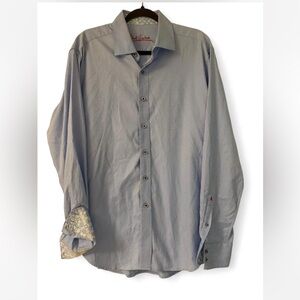 Robert Graham Light Blue Casual Button Down Shirt